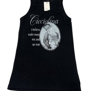 Praying Cicciolina Tank in Black